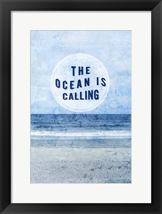 Framed Paradise Sentiment II Print