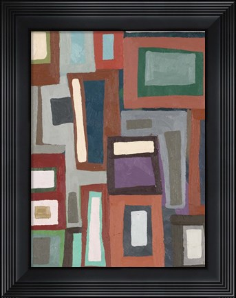 Framed Color Blocking I Print