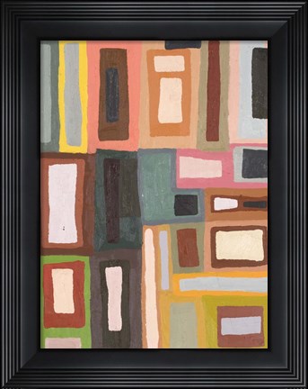 Framed Color Blocking II Print