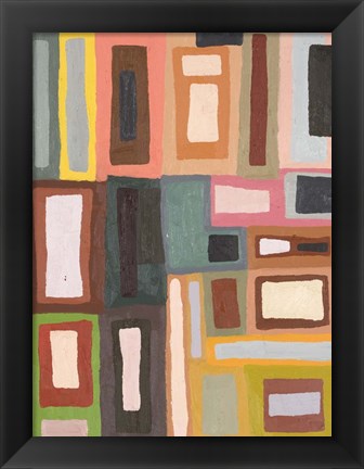 Framed Color Blocking II Print