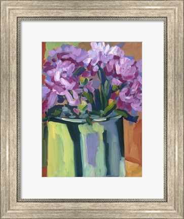 Framed Violet Spring Flowers IV Print