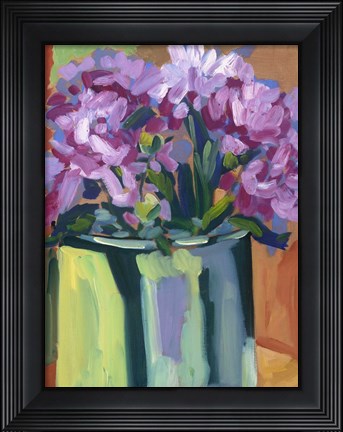 Framed Violet Spring Flowers IV Print