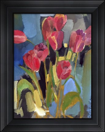 Framed Painterly Tulips II Print