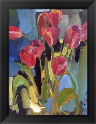 Framed Painterly Tulips II Print