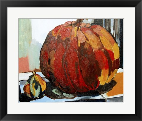 Framed Pumpkin Still Life I Print