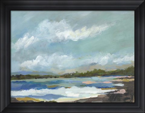 Framed Seaside View IV Print