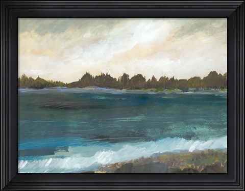 Framed Seaside View II Print