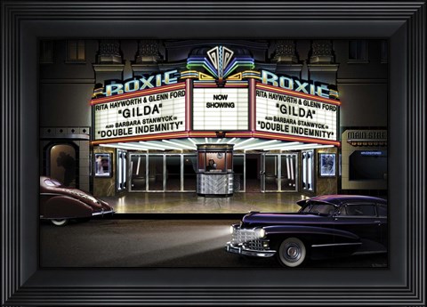 Framed Diners and Cars I Print