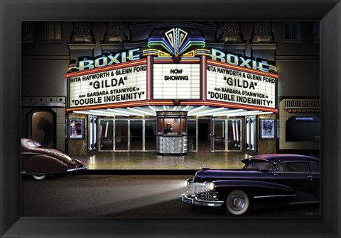 Framed Diners and Cars I Print