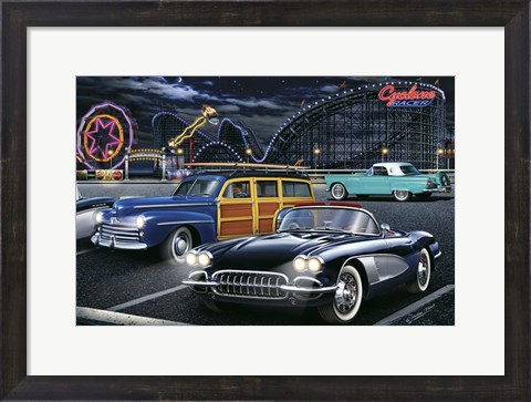 Framed Diners and Cars III Print