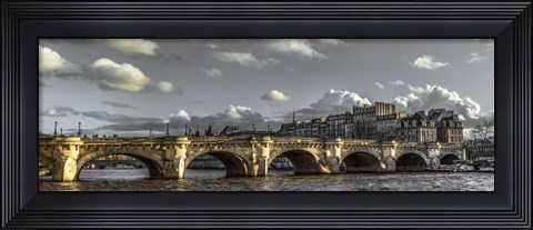 Framed Pont Neuf Paris Black/White Print