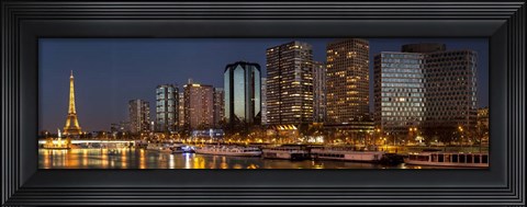 Framed Paris Skyline Print