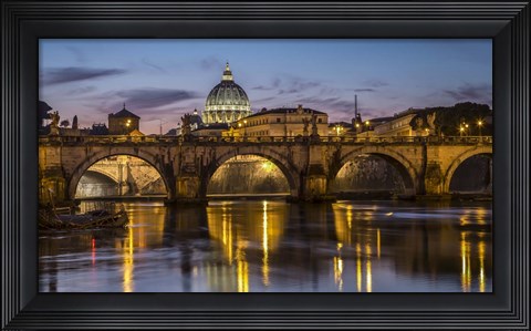 Framed Porte St Angelo Rome Print