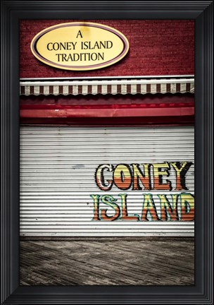 Framed Coney Island New York Print