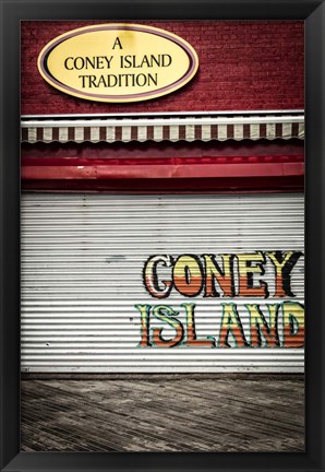 Framed Coney Island New York Print