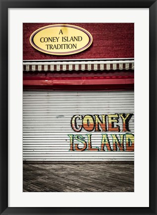 Framed Coney Island New York Print