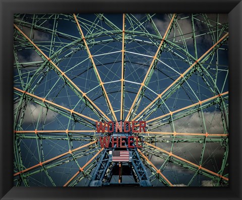 Framed Wonder wheel  New York Print