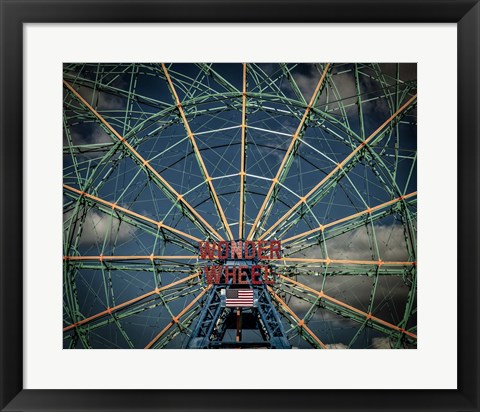 Framed Wonder wheel  New York Print