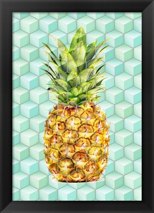 Framed Modern Pineaple 4 Print