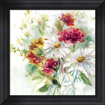 Framed Garden Jar II Print