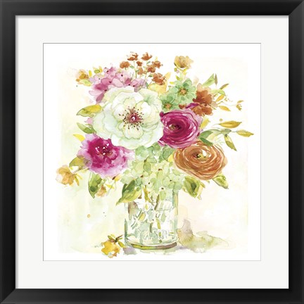 Framed Garden Jar IV Print