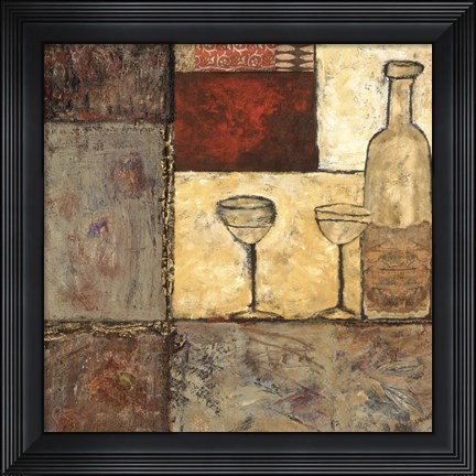 Framed Wine for Two I Print