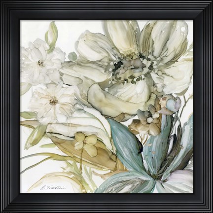 Framed Seaglass Garden II Print