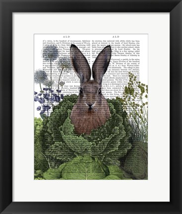 Framed Cabbage Patch Rabbit 1 Print