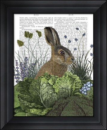 Framed Cabbage Patch Rabbit 3 Print