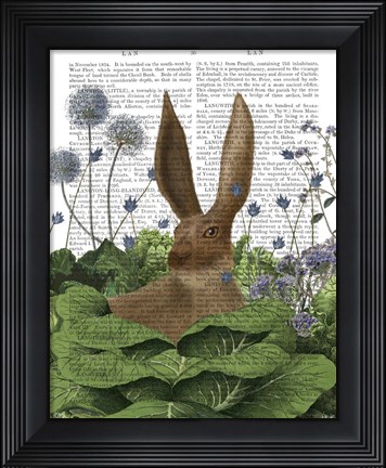 Framed Cabbage Patch Rabbit 5 Print
