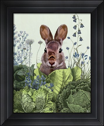 Framed Cabbage Patch Rabbit 6 Print