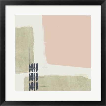 Framed Monotype Abstraction I Print