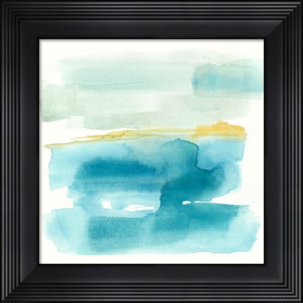 Framed Liquid Horizon I Print