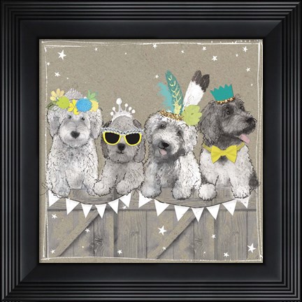Framed Fancypants Wacky Dogs III Print