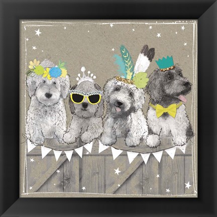 Framed Fancypants Wacky Dogs III Print