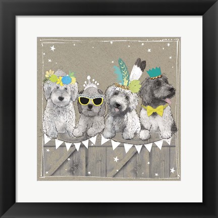 Framed Fancypants Wacky Dogs III Print