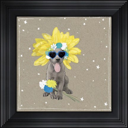 Framed Fancypants Wacky Dogs VI Print