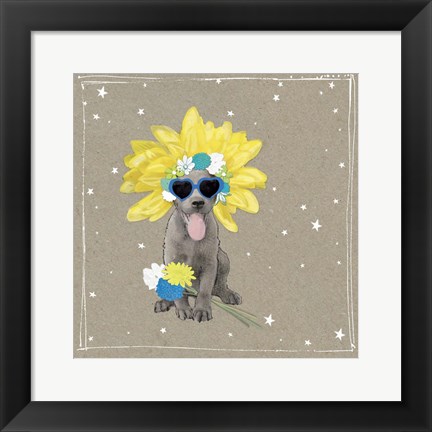 Framed Fancypants Wacky Dogs VI Print