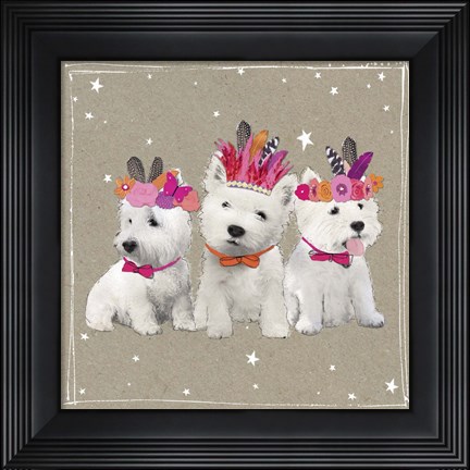 Framed Fancypants Wacky Dogs VIII Print