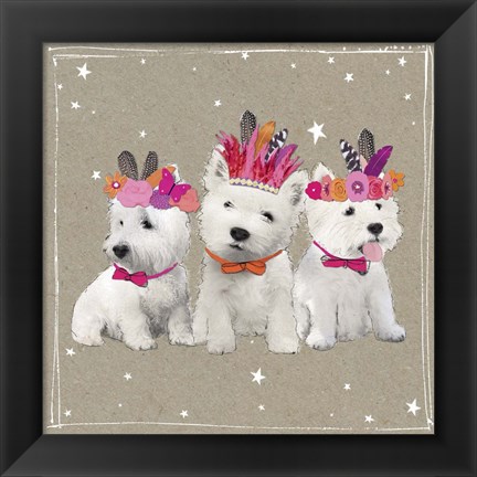 Framed Fancypants Wacky Dogs VIII Print