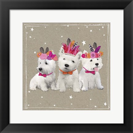 Framed Fancypants Wacky Dogs VIII Print