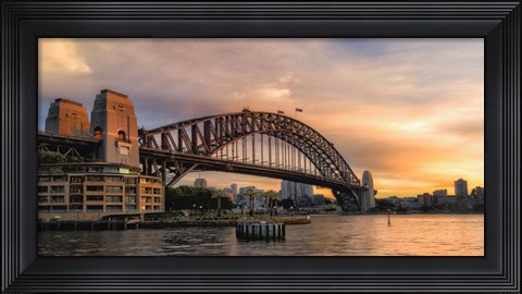 Framed Harbor Bridge Print