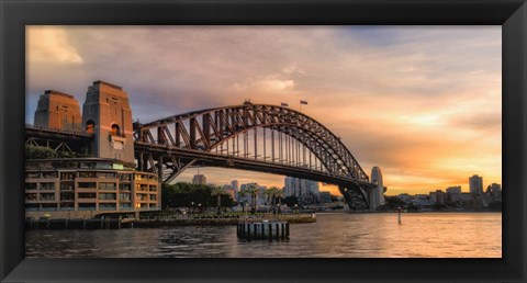 Framed Harbor Bridge Print