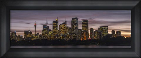 Framed Sydney Skyline Print