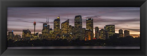 Framed Sydney Skyline Print