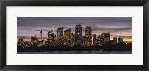 Framed Sydney Skyline Print