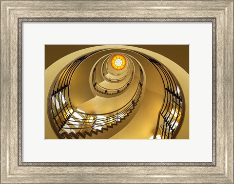 Framed Yellow Staircase Print