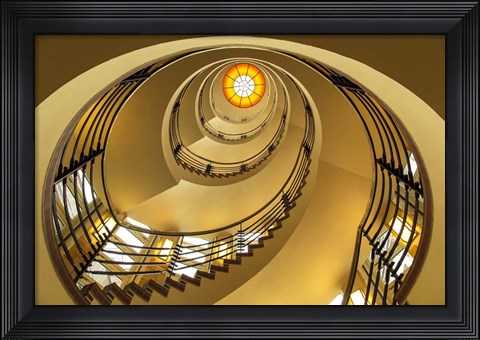 Framed Yellow Staircase Print
