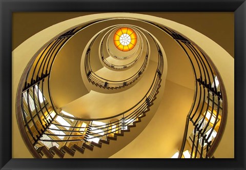 Framed Yellow Staircase Print