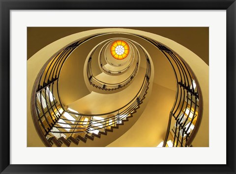 Framed Yellow Staircase Print